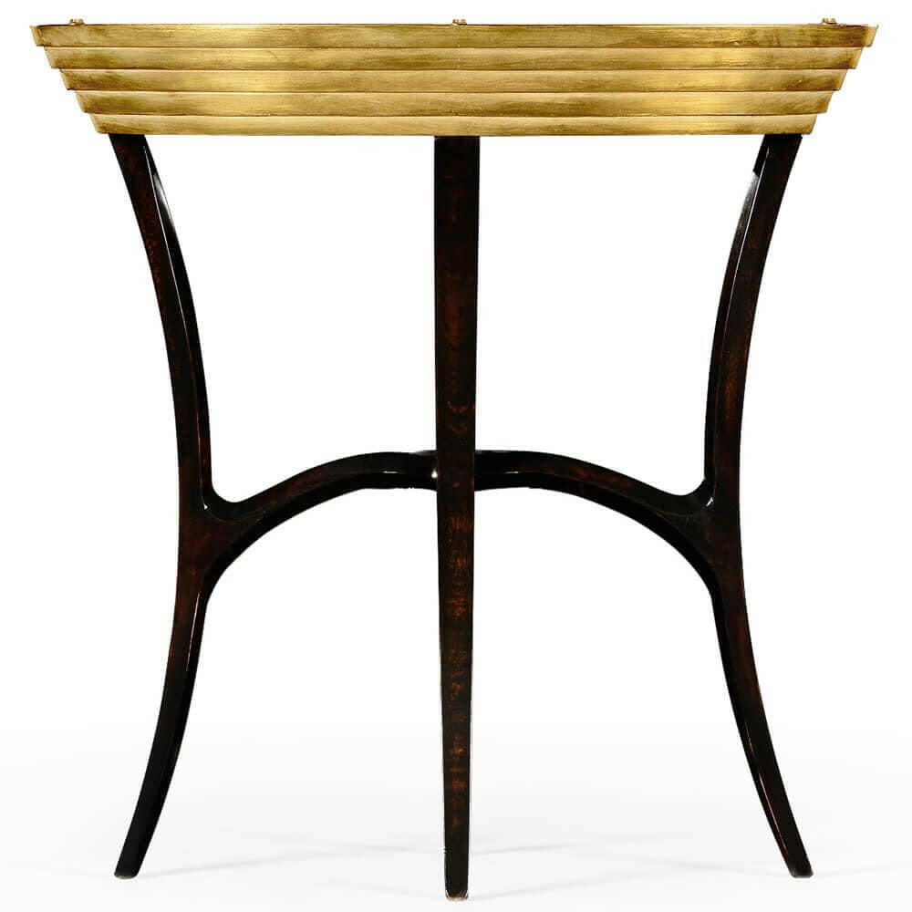 Jonathan Charles Oval Side Table Modernist Stepped.