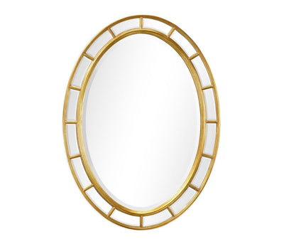 Jonathan Charles Living Jonathan Charles Oval Wall Mirror Georgian Irish - Gold House of Isabella UK