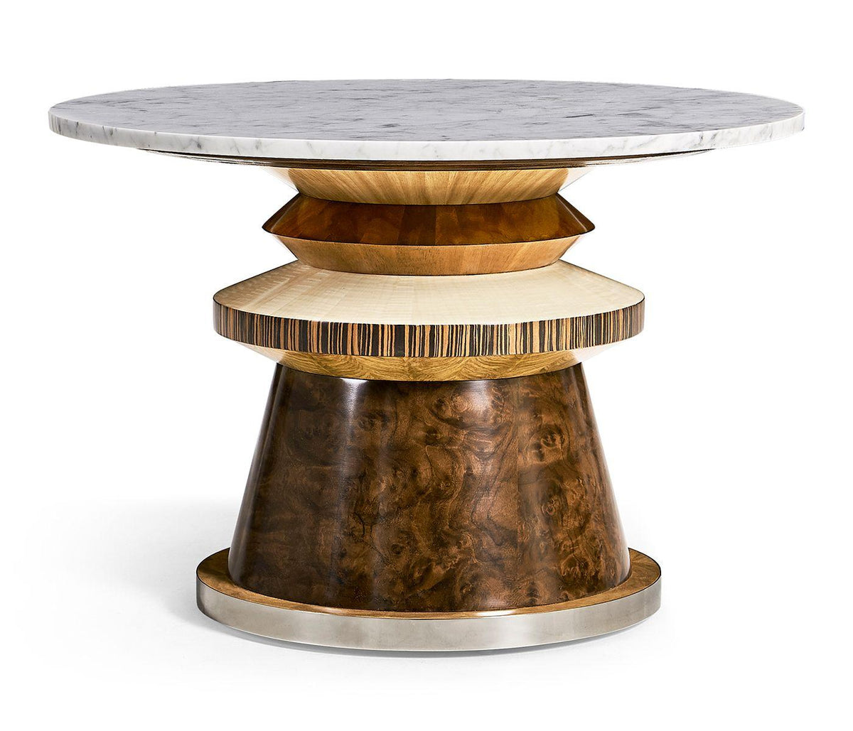 Jonathan Charles Rook Round Cocktail Table.