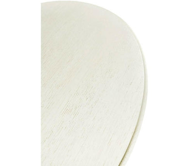 Jonathan Charles Living Jonathan Charles Rotor Oval End Table in Chalk White House of Isabella UK