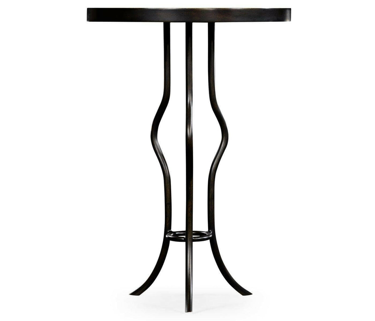 Jonathan Charles Round Accent Table Contemporary - Bronze.