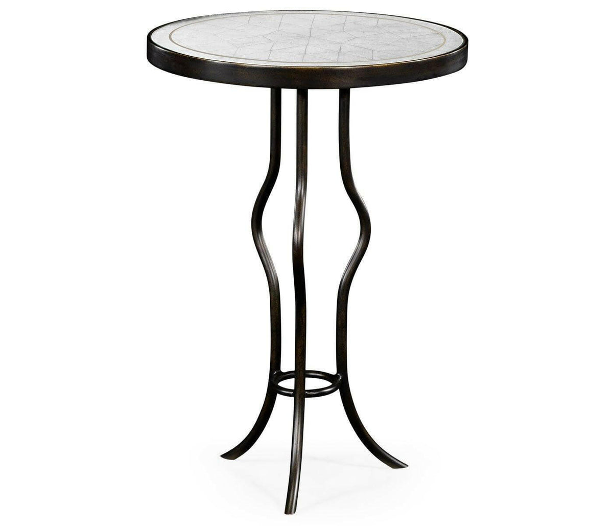 Jonathan Charles Round Accent Table Contemporary - Bronze.