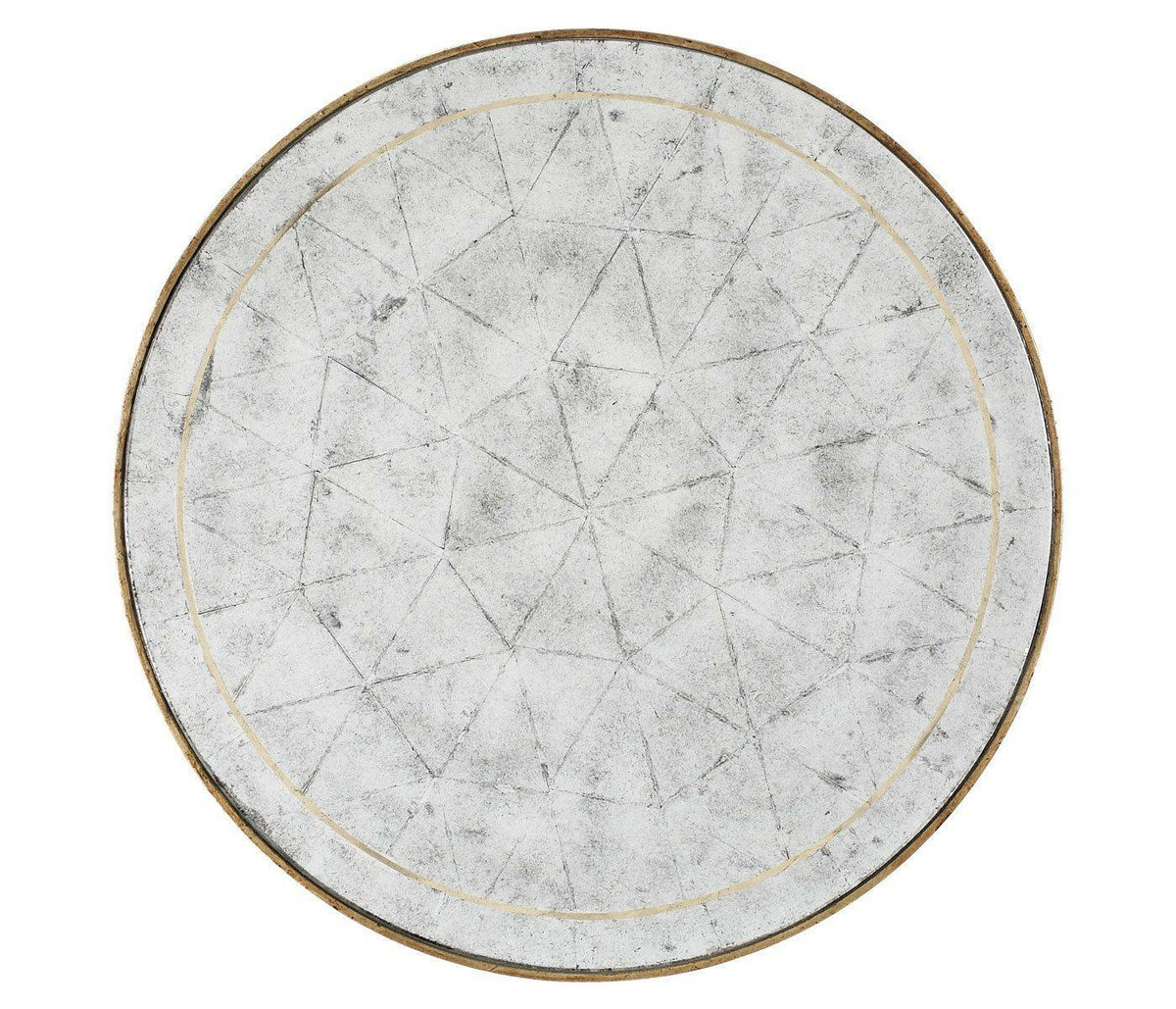Jonathan Charles Round Accent Table Contemporary - Gilded.