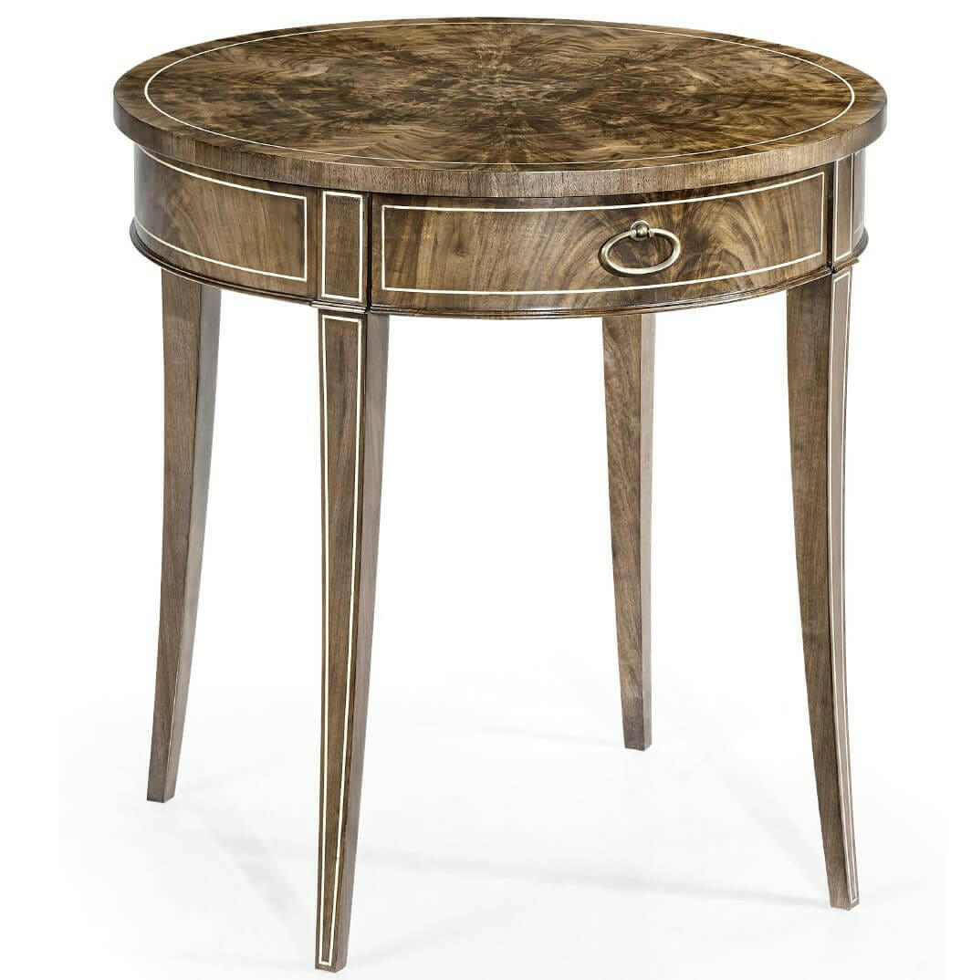 Jonathan Charles Living Jonathan Charles Round Bleached Mahogany Side Table House of Isabella UK