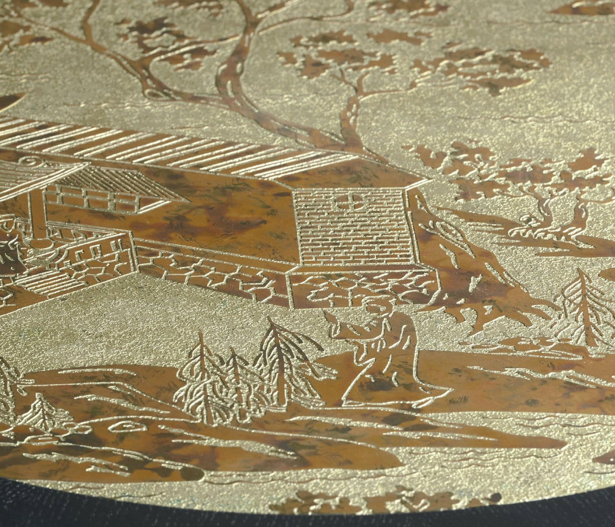 Jonathan Charles Round Centre Table Chinoiserie Style.