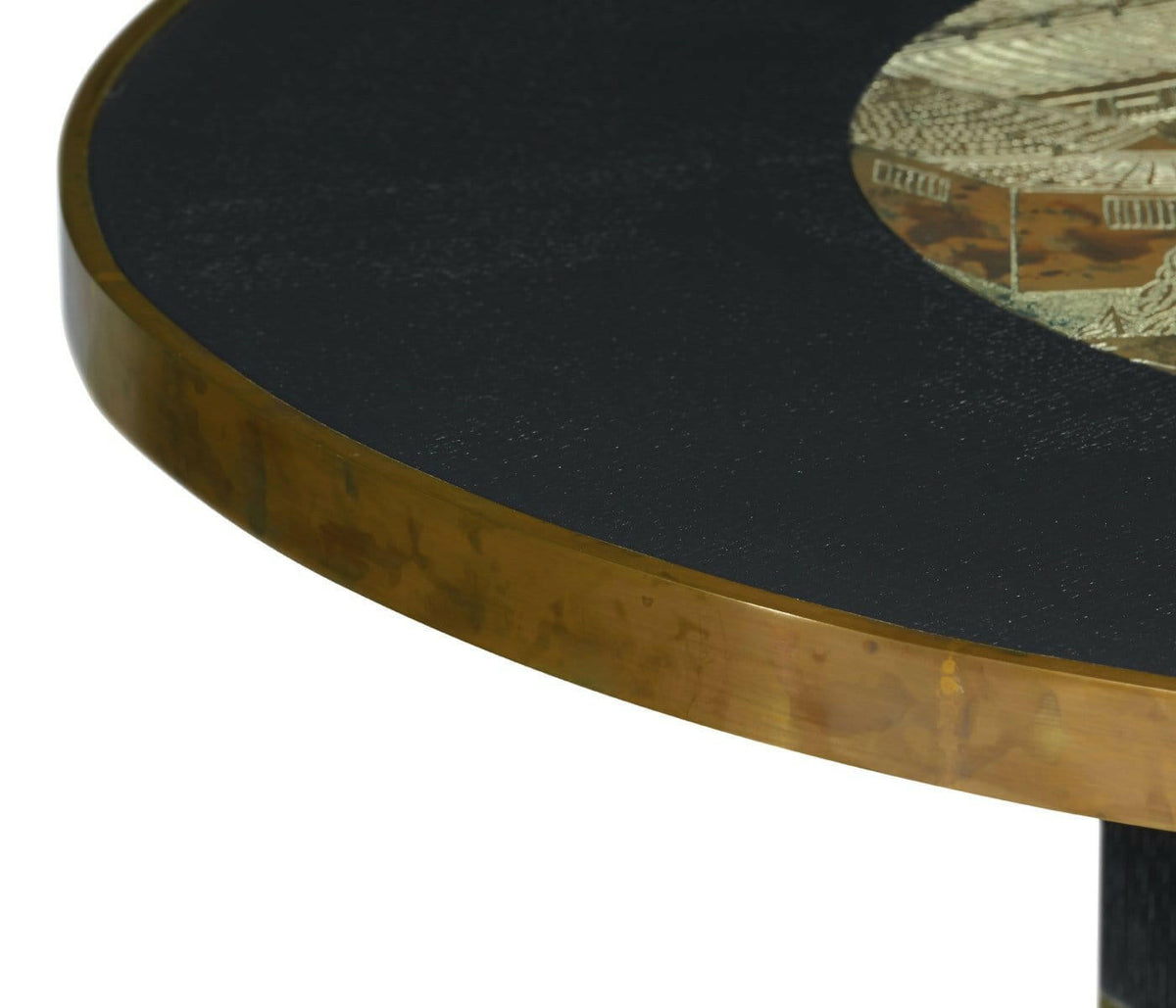 Jonathan Charles Round Centre Table Chinoiserie Style.