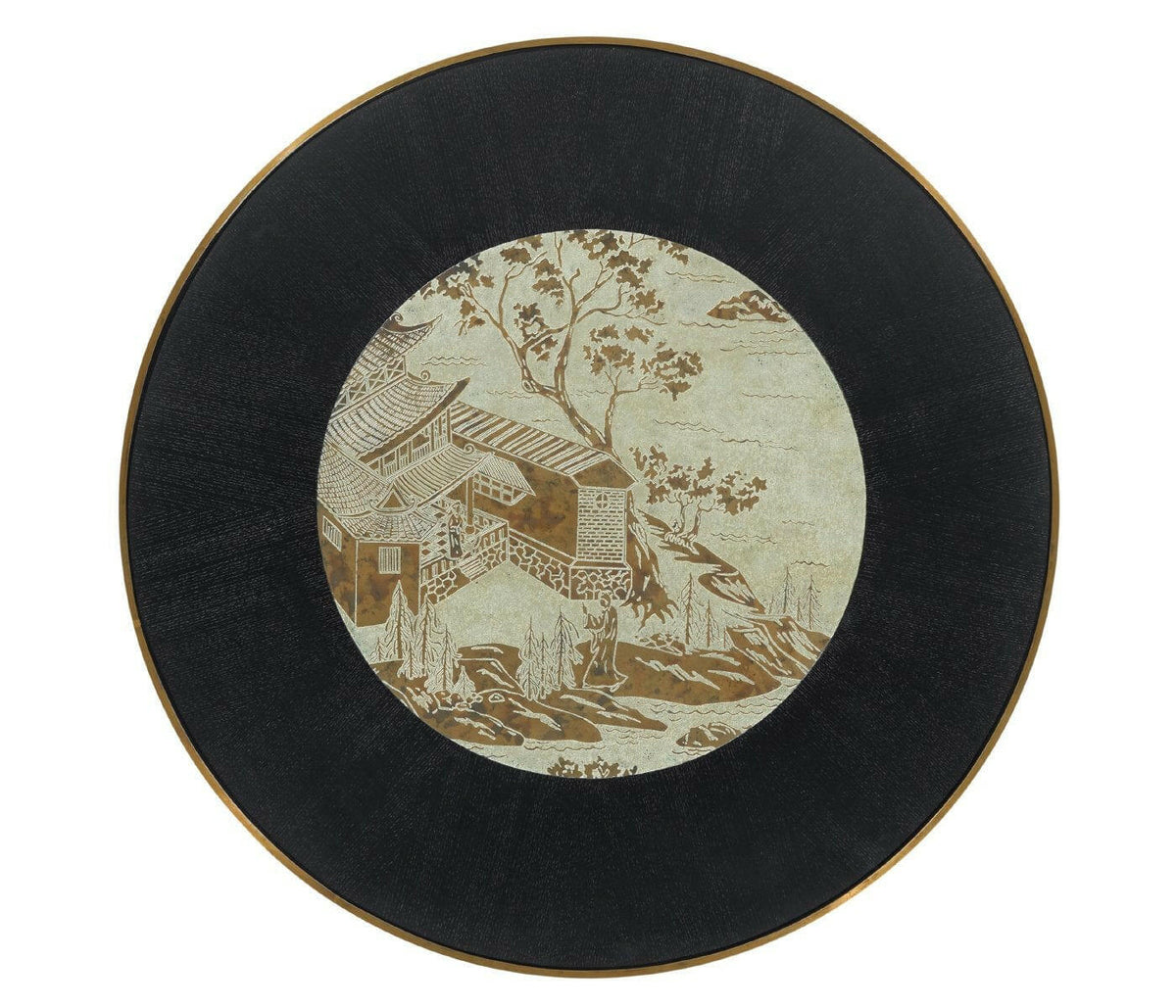 Jonathan Charles Round Centre Table Chinoiserie Style.