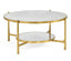 Jonathan Charles Living Jonathan Charles Round Coffee Table Contemporary - Gilded Iron House of Isabella UK