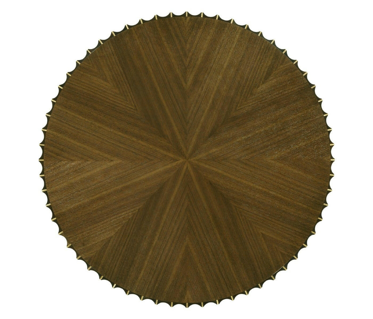 Jonathan Charles Round Coffee Table Reeded.