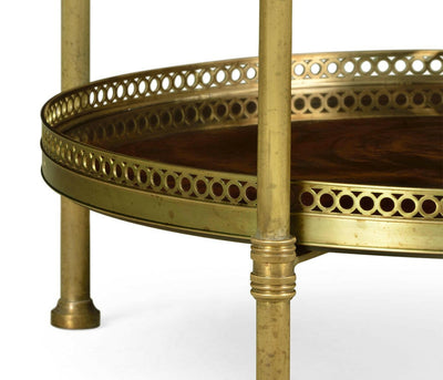 Jonathan Charles Living Jonathan Charles Round End Table Sheraton in Brass House of Isabella UK