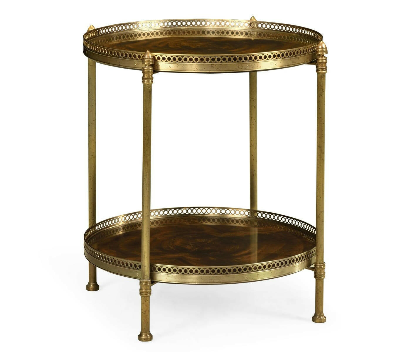 Jonathan Charles Living Jonathan Charles Round End Table Sheraton in Brass House of Isabella UK