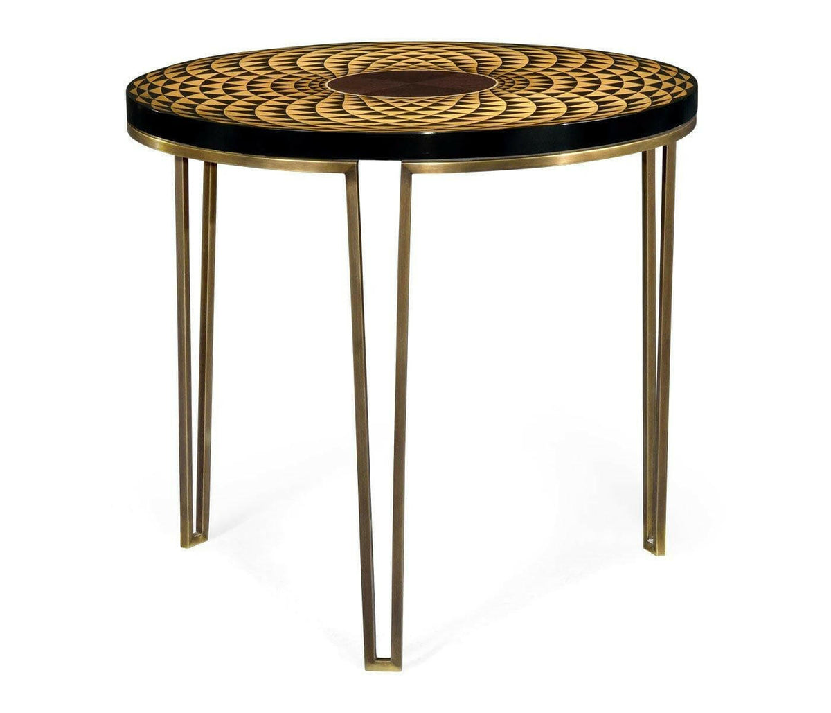 Jonathan Charles Round Lamp Table Helix.