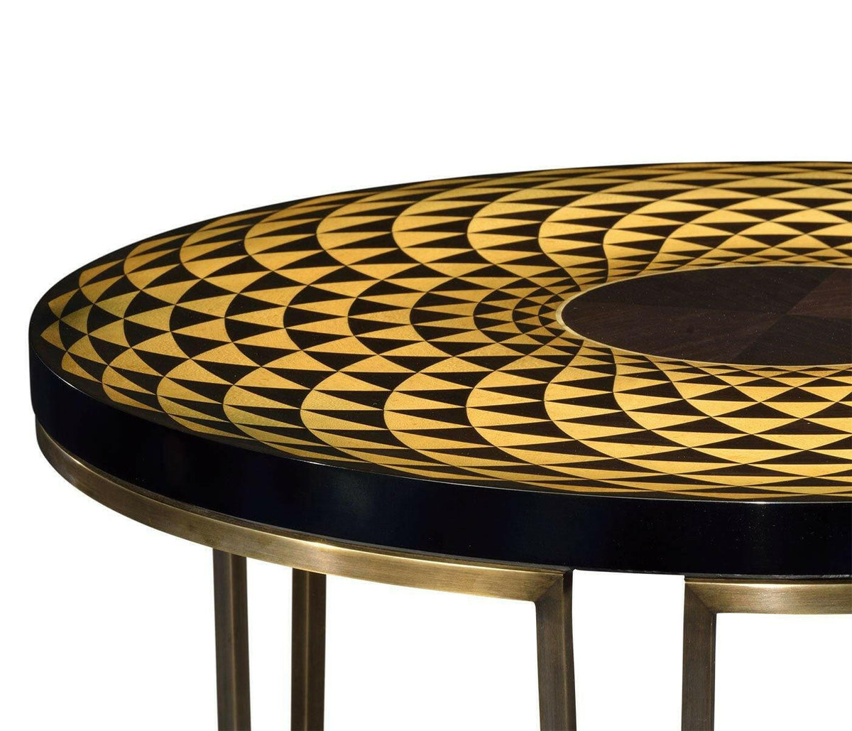 Jonathan Charles Round Lamp Table Helix.