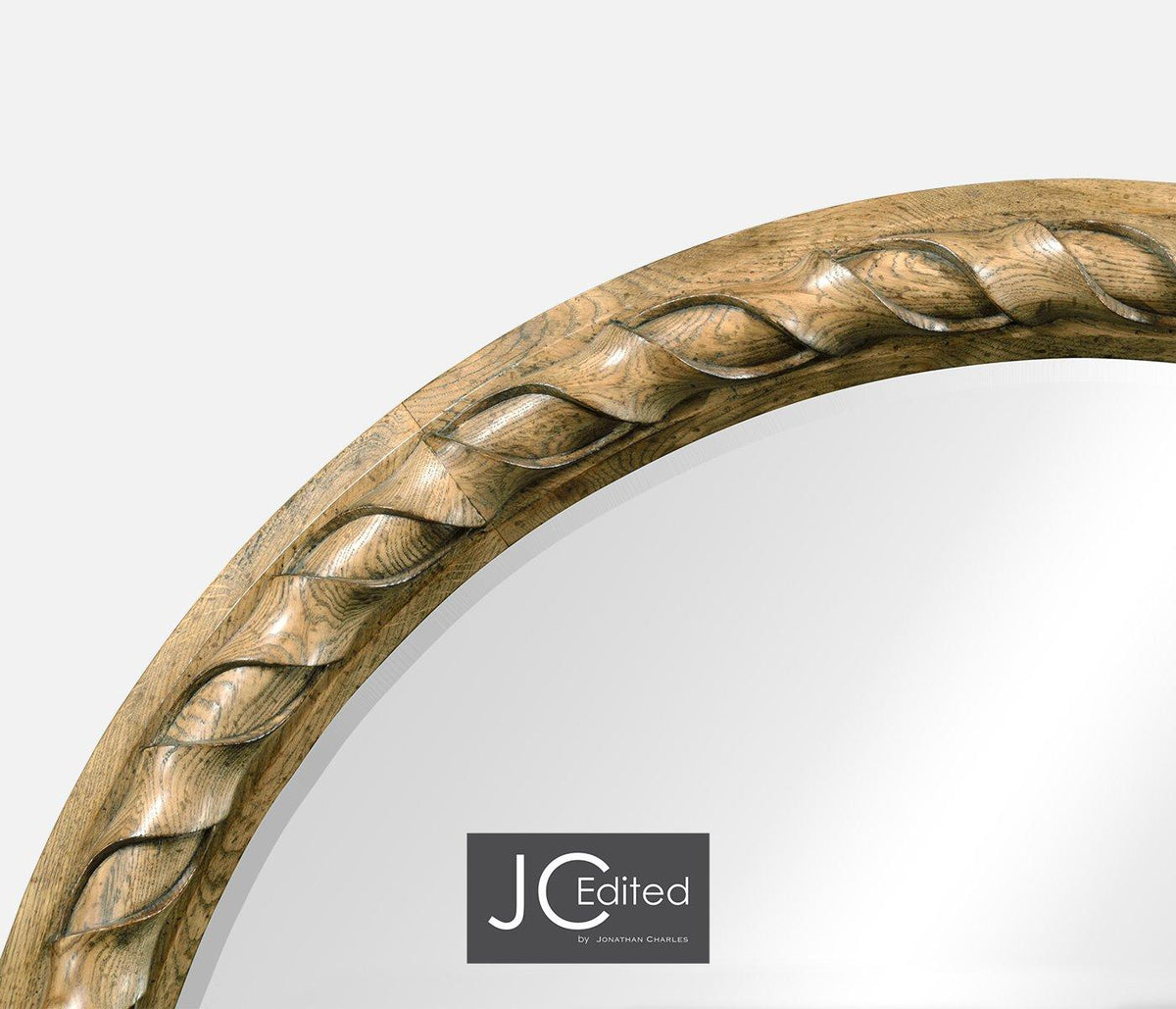 Jonathan Charles Round Mirror English.