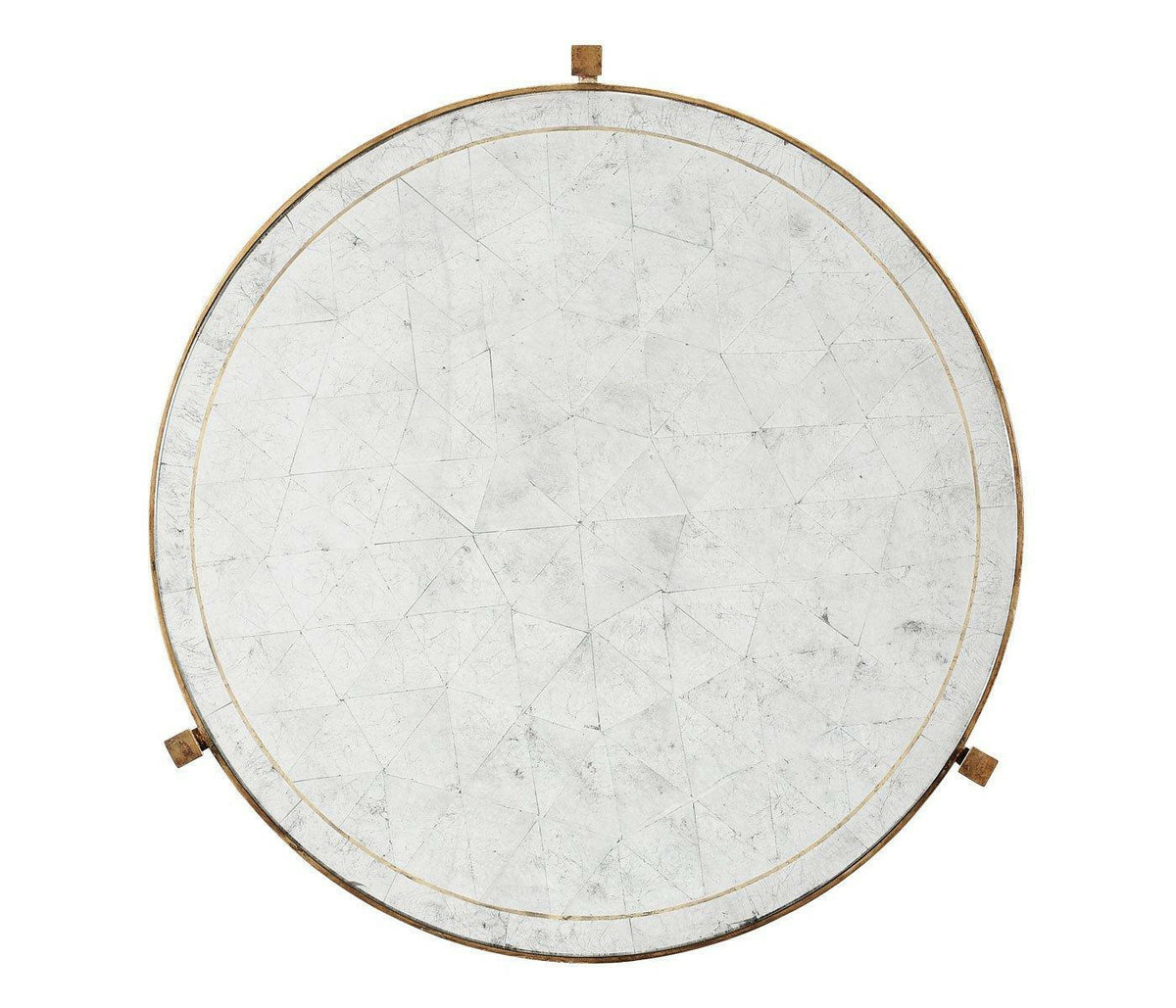 Jonathan Charles Round Nest of Tables Contemporary - Gilded.