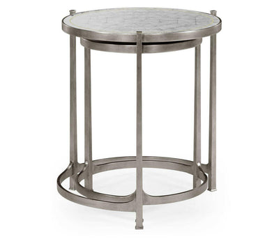 Jonathan Charles Living Jonathan Charles Round Nest of Tables Contemporary - Silver House of Isabella UK