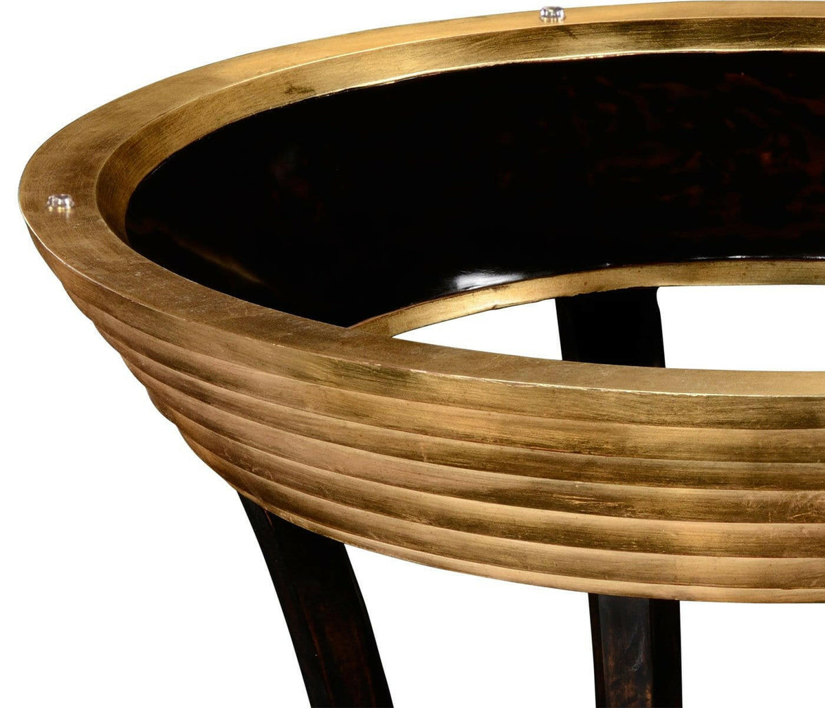 Jonathan Charles Round Side Table Modernist Stepped.