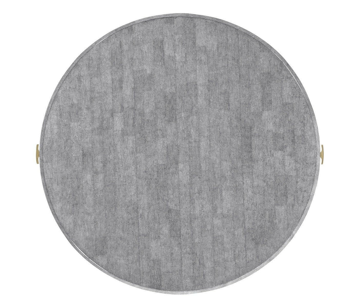 Jonathan Charles Round Side Table with Drawer Oriental - Smoke Eggshell.