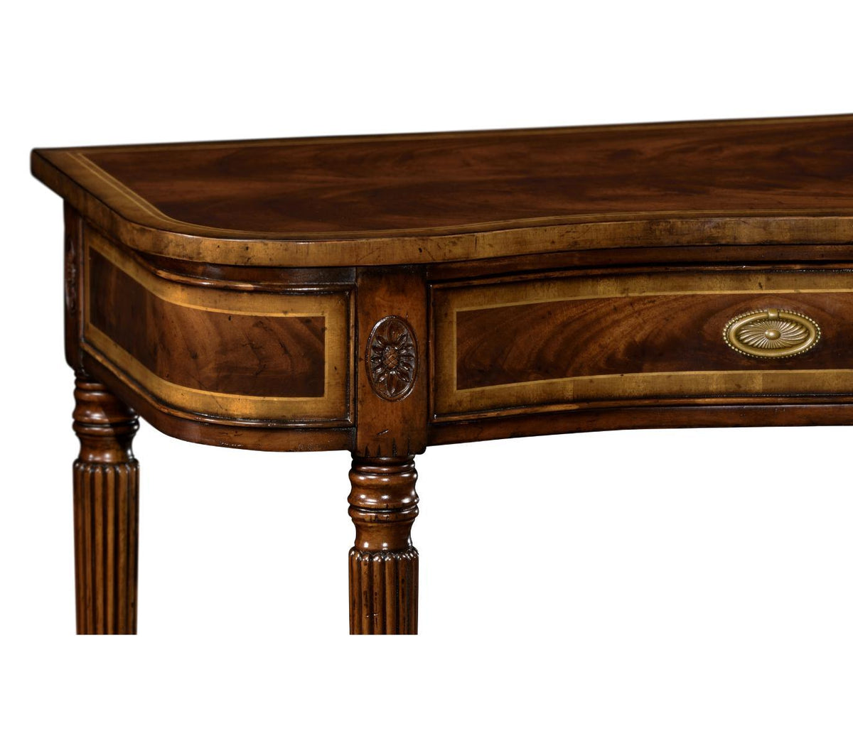 Jonathan Charles Serpentine Console Table Georgian.