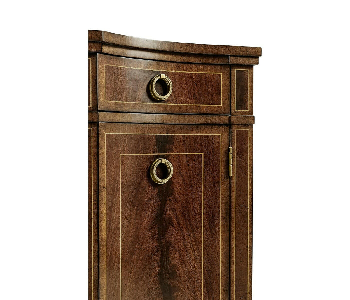 Jonathan Charles Serpentine Sideboard with Four Doors Georgian.