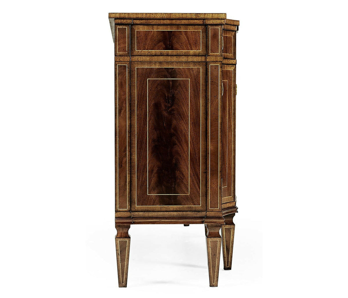 Jonathan Charles Serpentine Sideboard with Four Doors Georgian.