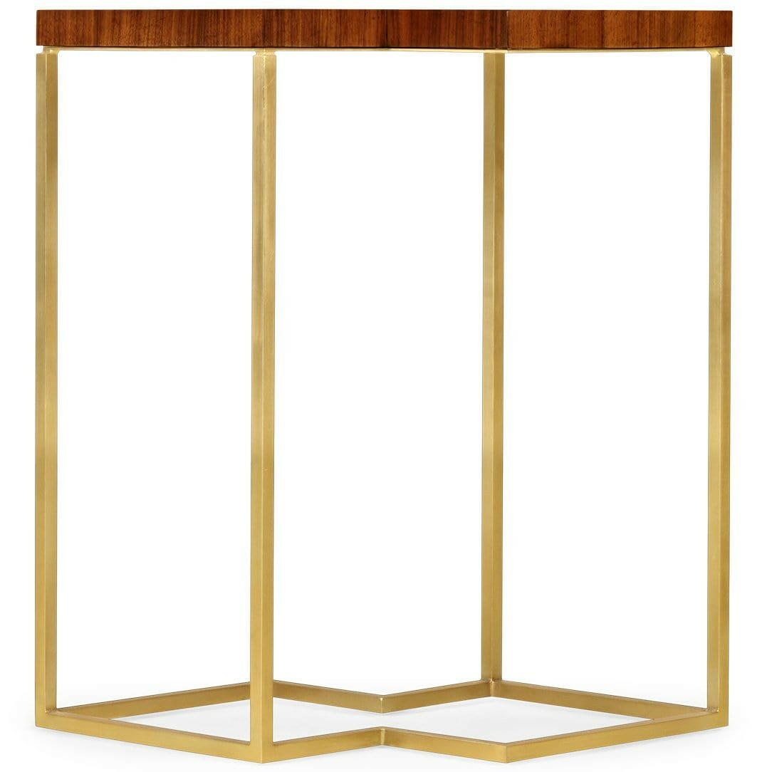 Jonathan Charles Side Table Double Diamond Bookmatched.