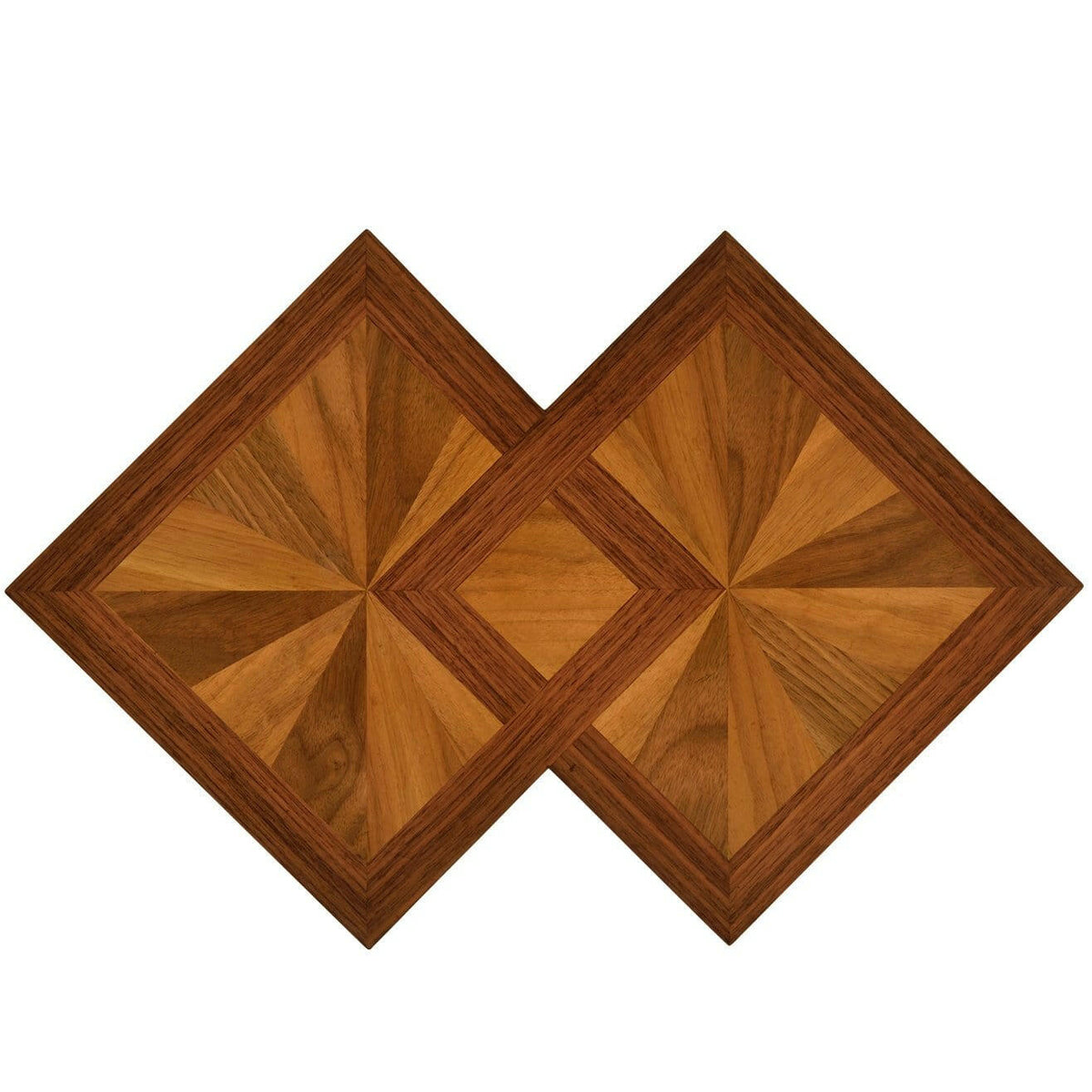 Jonathan Charles Side Table Double Diamond Bookmatched.