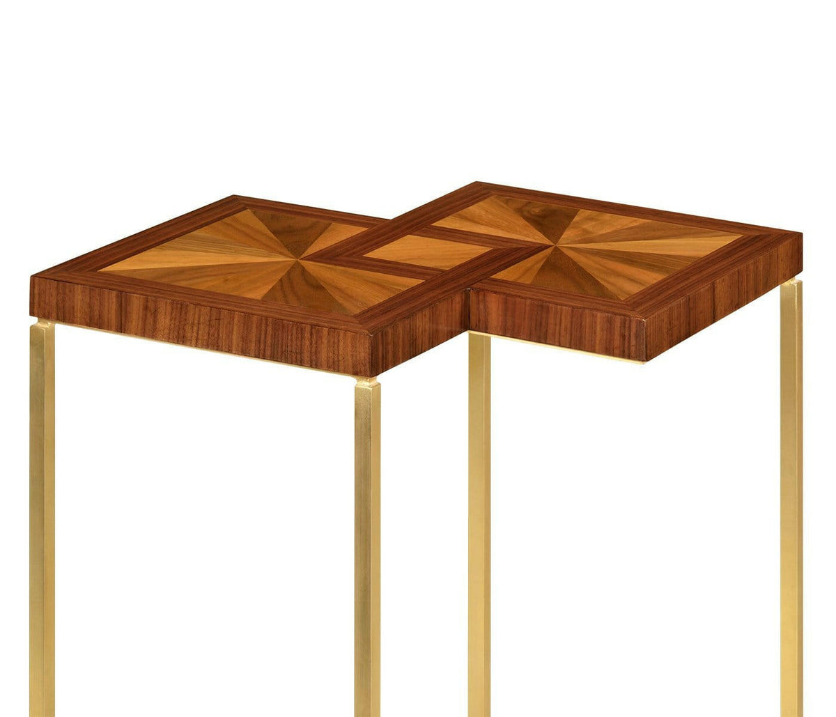 Jonathan Charles Side Table Double Diamond Bookmatched.