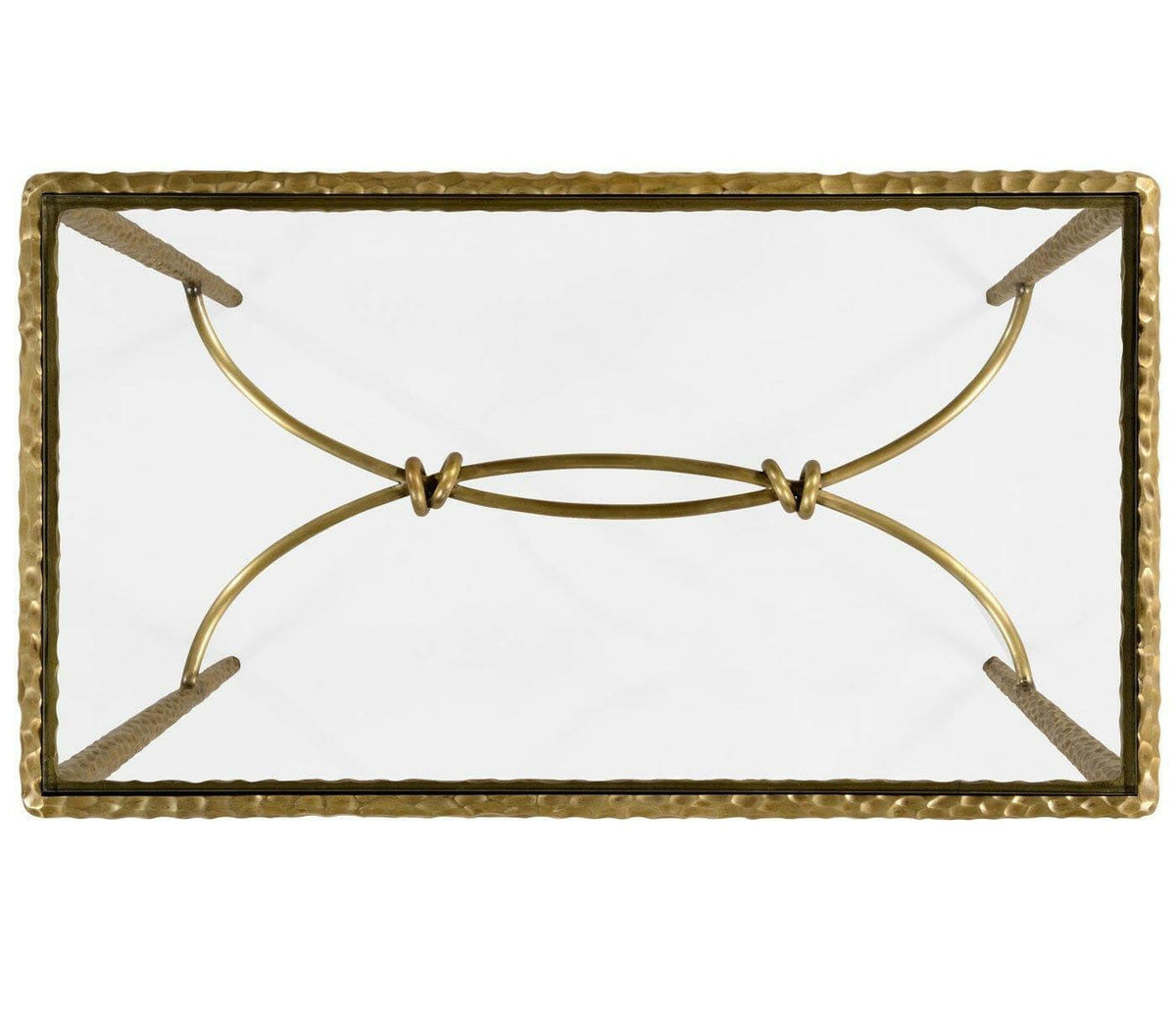 Jonathan Charles Side Table Hammered - Brass.