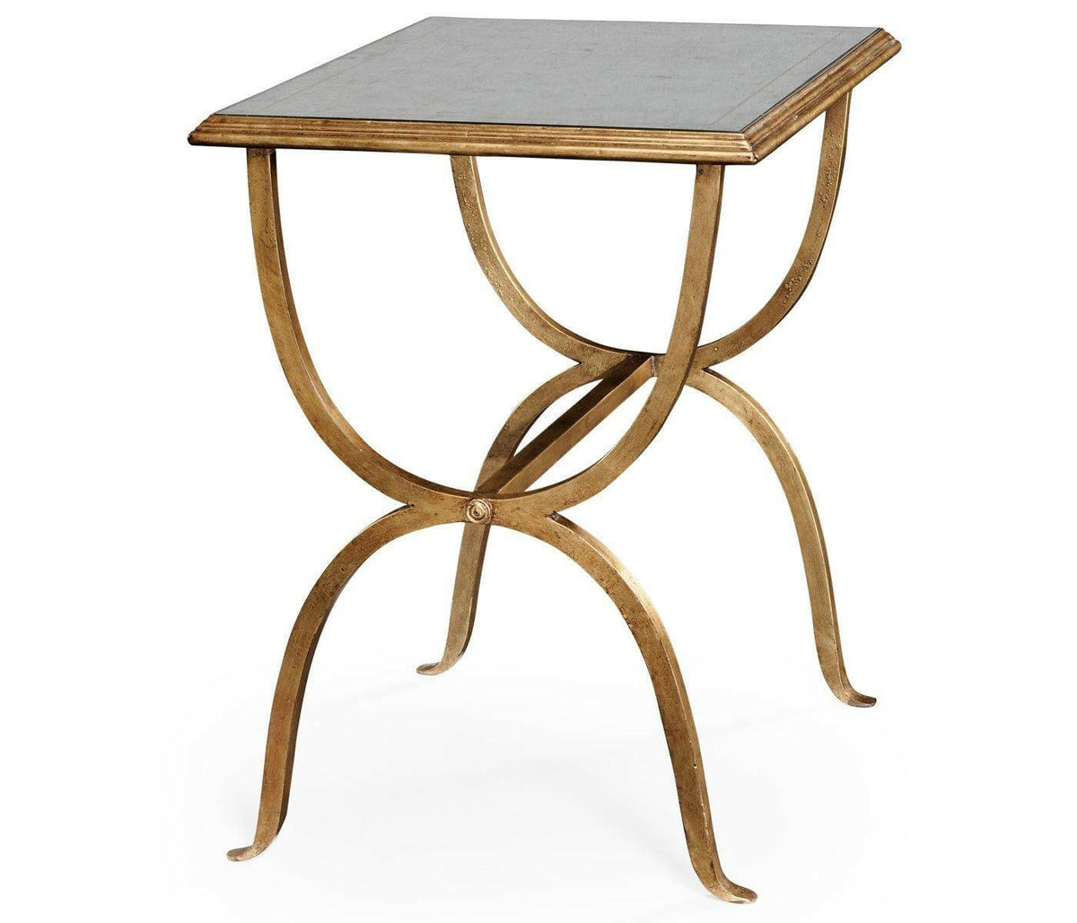 Jonathan Charles Side Table Horseshoe - Gilded.