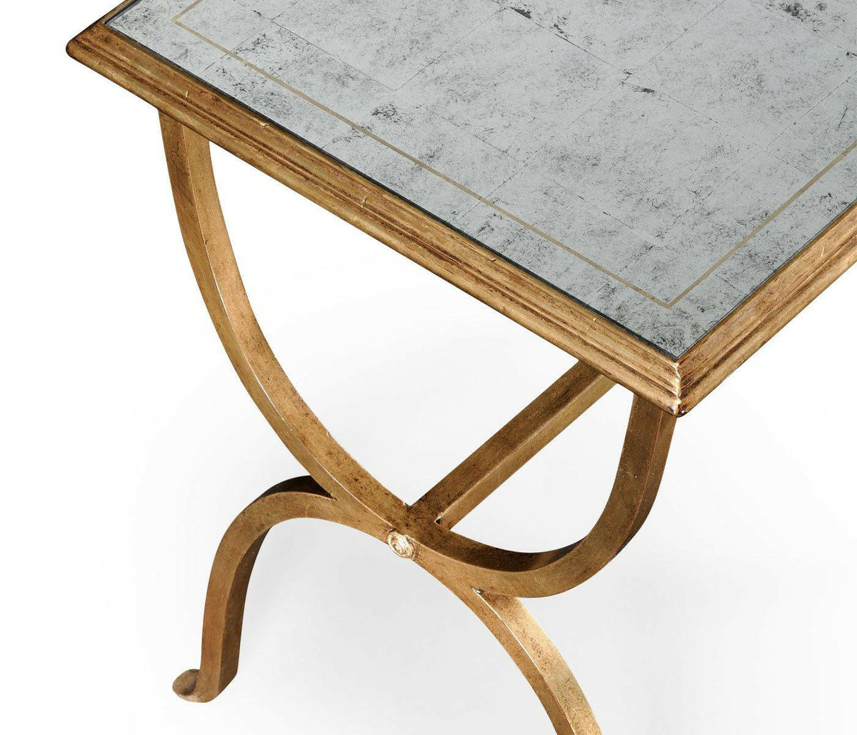 Jonathan Charles Side Table Horseshoe - Gilded.