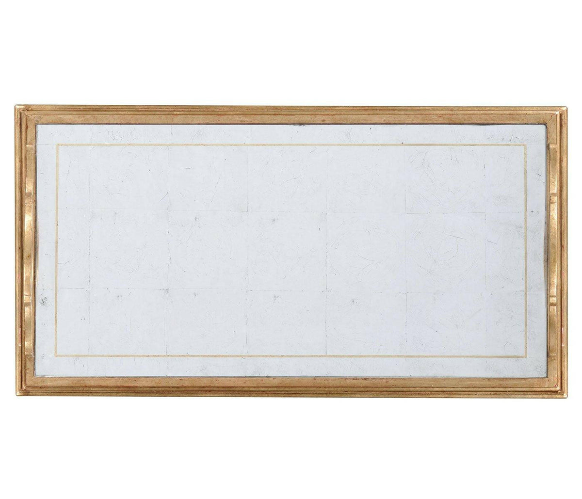 Jonathan Charles Side Table Horseshoe with Removable Tray Top - Gilded.