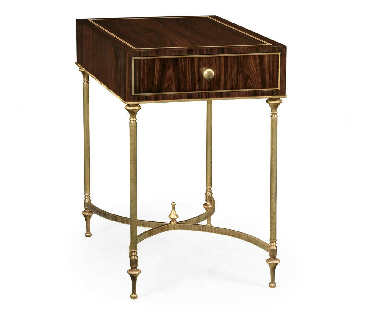 Jonathan Charles Side Table with Drawer Dark Santos.