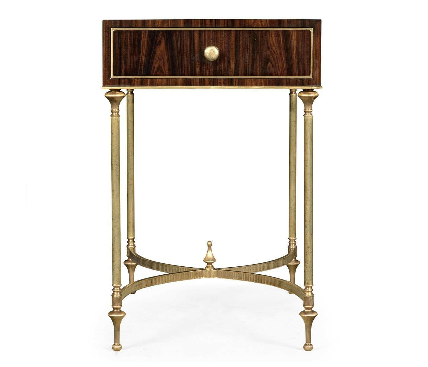 Jonathan Charles Living Jonathan Charles Side Table with Drawer Dark Santos House of Isabella UK