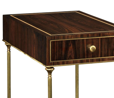 Jonathan Charles Living Jonathan Charles Side Table with Drawer Dark Santos House of Isabella UK