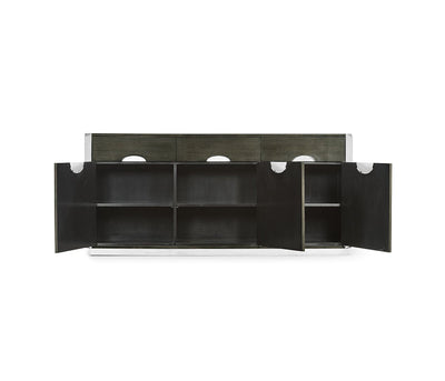 Jonathan Charles Living Jonathan Charles Sideboard Credenza in Dark Grey Walnut House of Isabella UK