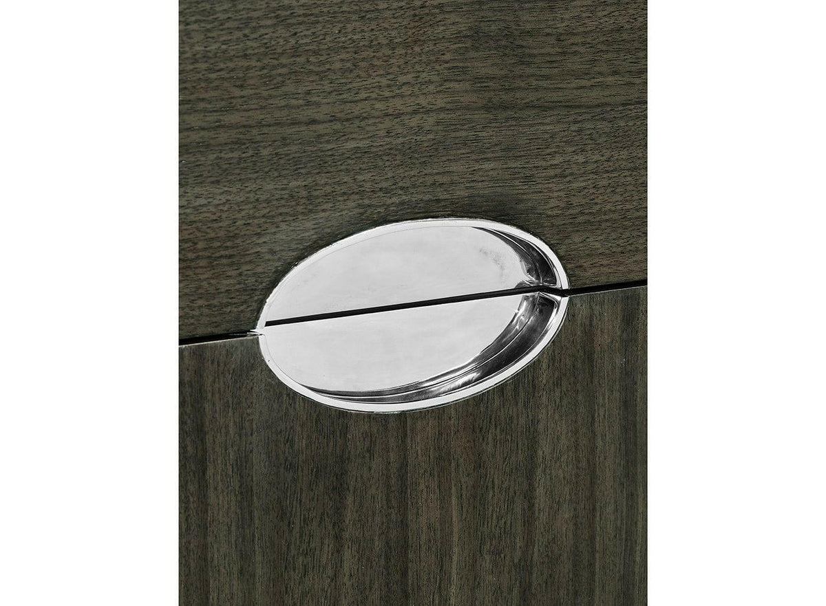 Jonathan Charles Sideboard Credenza in Dark Grey Walnut.