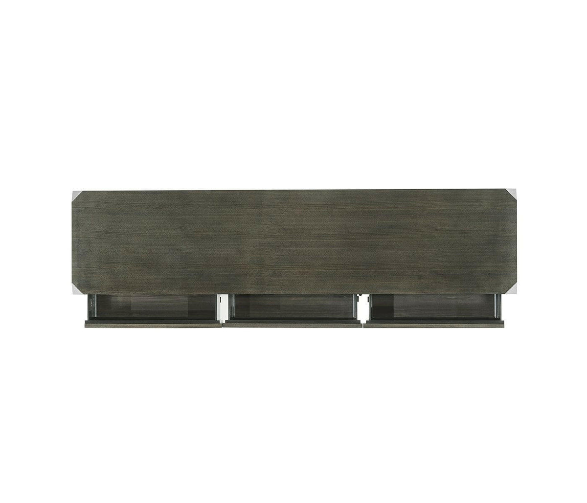 Jonathan Charles Sideboard Credenza in Dark Grey Walnut.