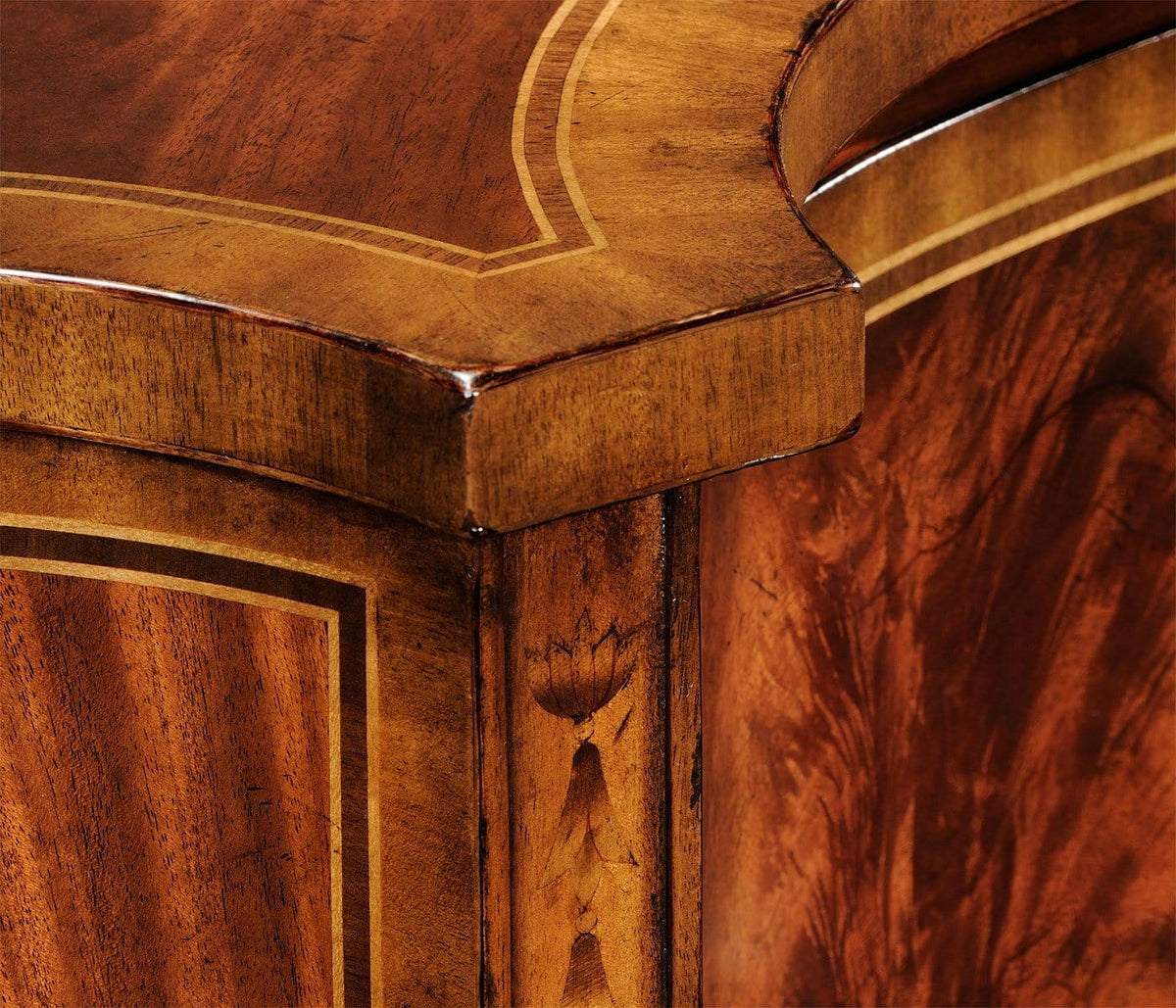 Jonathan Charles Sideboard Georgian with Curved Doors.