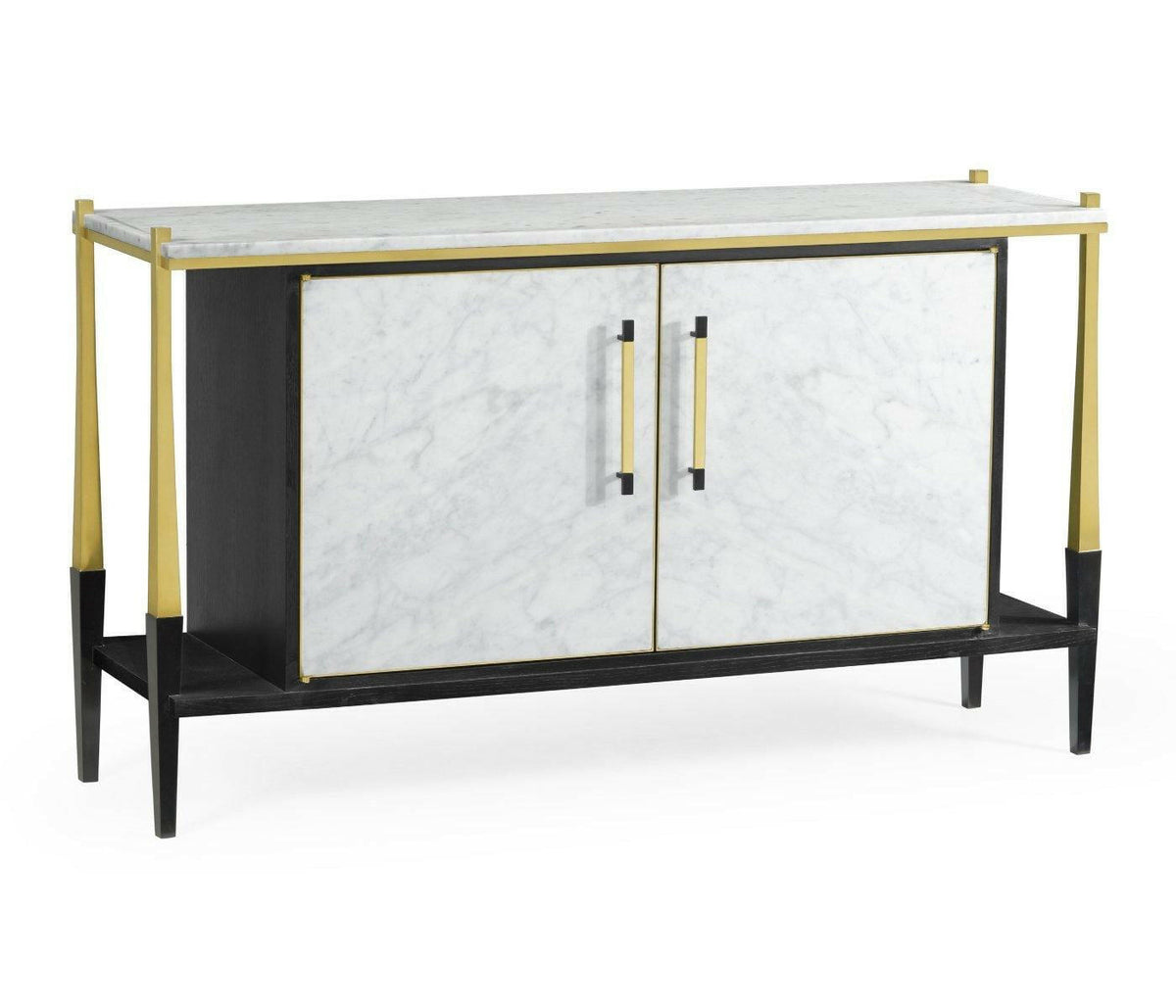 Jonathan Charles Sideboard in Marble & Ebonised Oak.