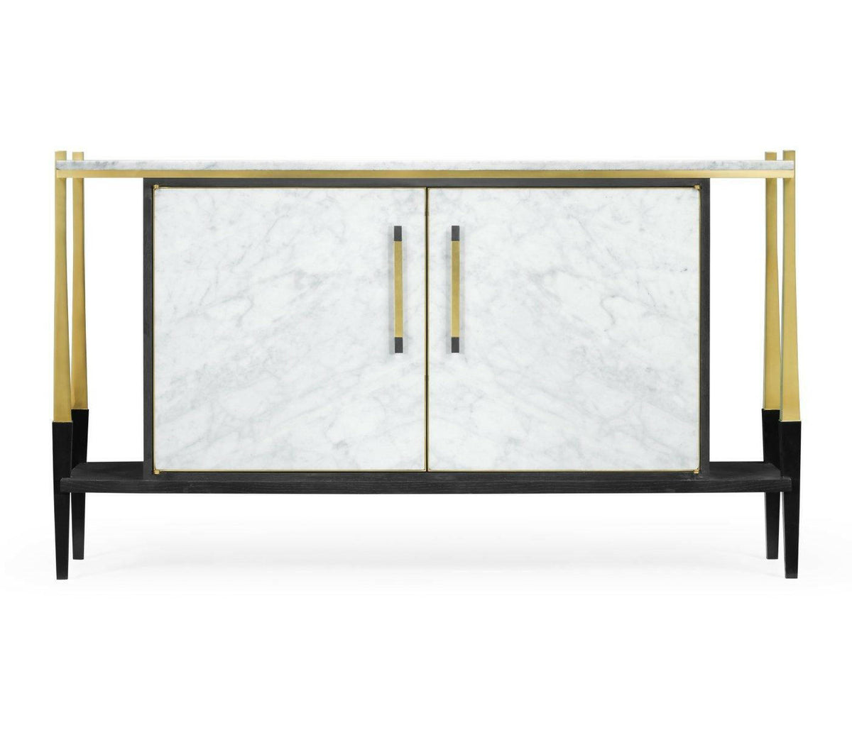 Jonathan Charles Sideboard in Marble & Ebonised Oak.