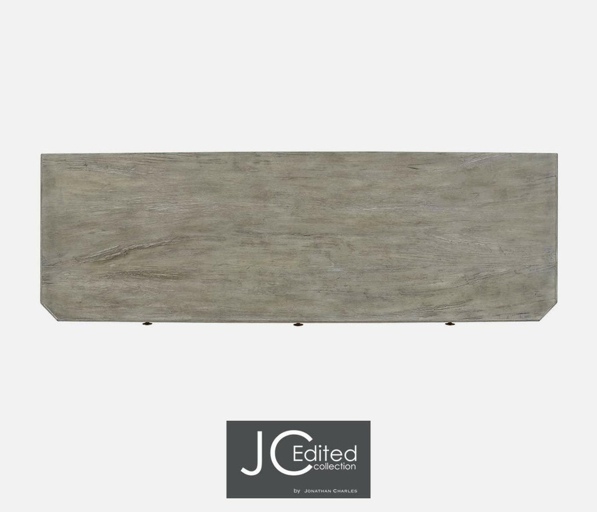 Jonathan Charles Sideboard Rustic with Three Doors in Rustic Grey.