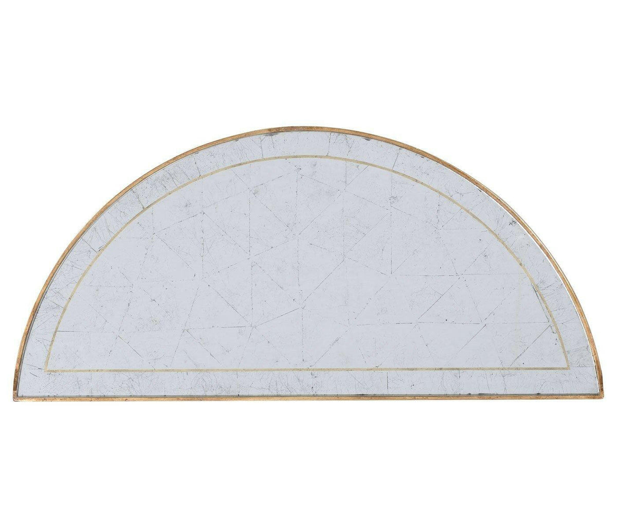 Jonathan Charles Small Demilune Console Table Contemporary - Gilded.