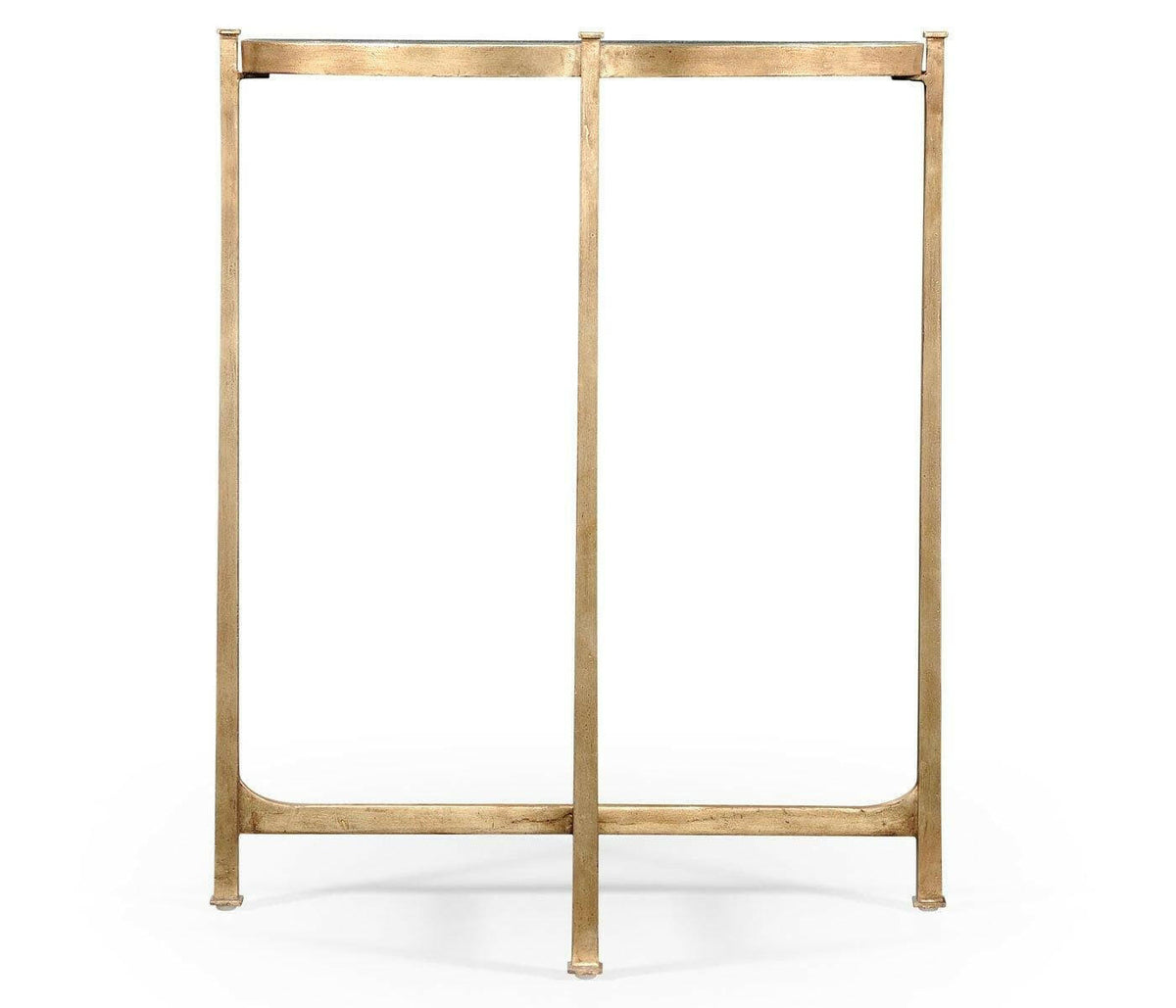 Jonathan Charles Small Demilune Console Table Contemporary - Gilded.