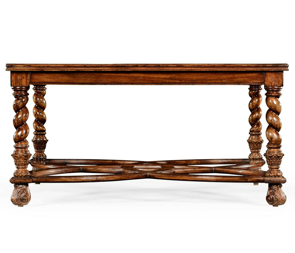 Jonathan Charles Small Square Coffee Table Oyster - Glass Top.