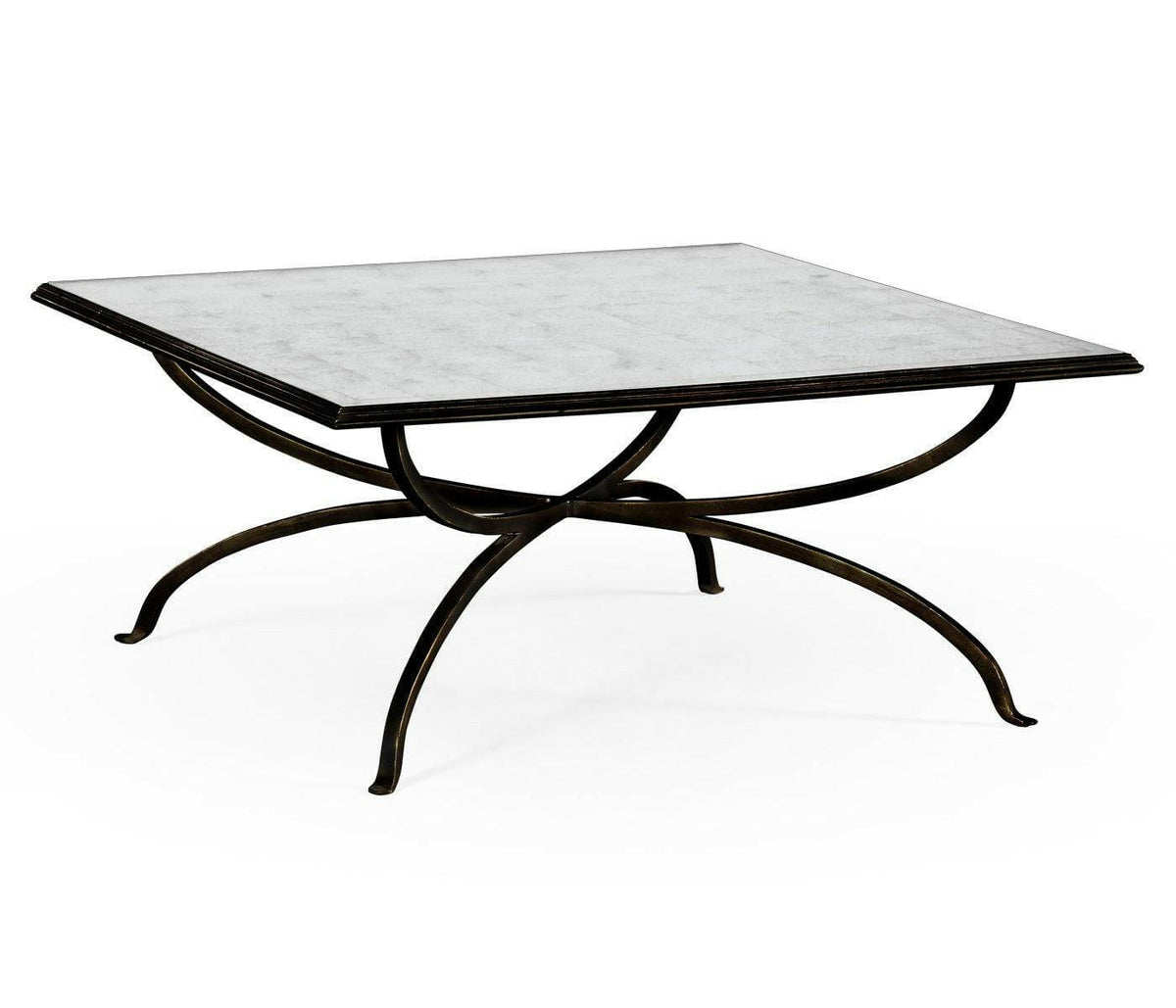 Jonathan Charles Square Coffee Table Contemporary - Bronze.