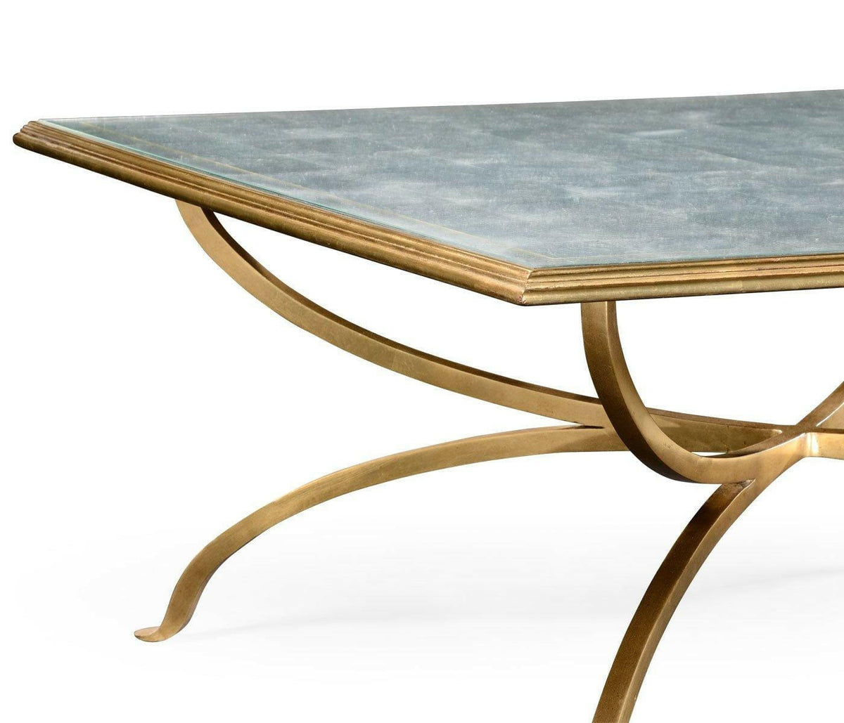Jonathan Charles Square Coffee Table Contemporary - Gilded.