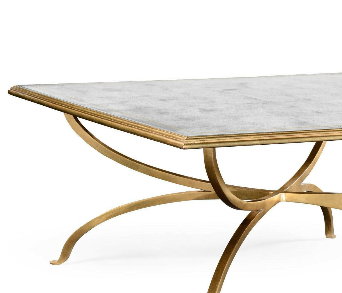 Jonathan Charles Square Coffee Table Contemporary - Gilded.