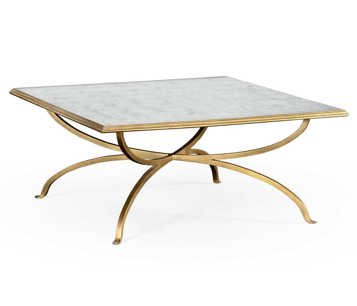 Jonathan Charles Living Jonathan Charles Square Coffee Table Contemporary - Gilded House of Isabella UK