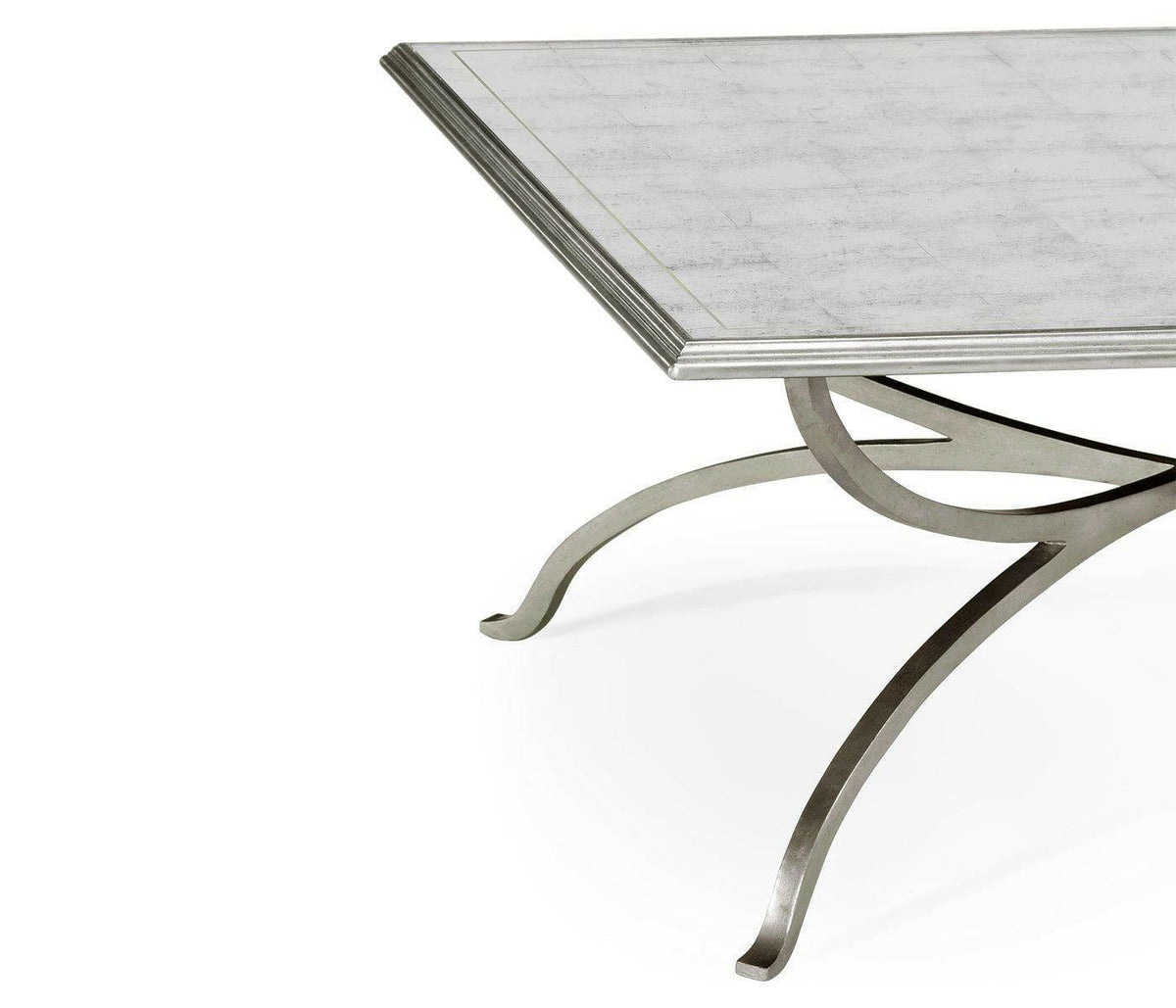 Jonathan Charles Square Coffee Table Contemporary - Silver.